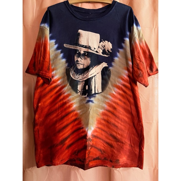 Vintage Bob Dylan Sundog Hand Tie-Dye Graphic T-Shirt - Picture 4 of 5